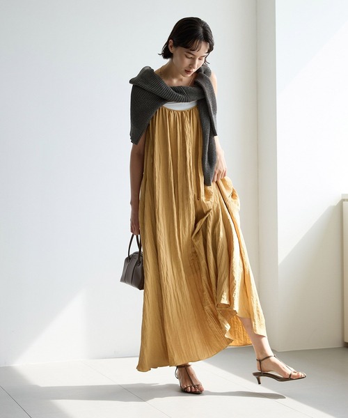 BABYLONE（バビロン）の「2WAYフレアキャミワンピース（ワンピース・レディース・キャメル/レッド/ブラック・フリー）」の14枚目の写真