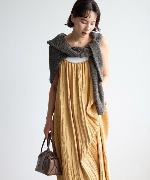 BABYLONE（バビロン）の「2WAYフレアキャミワンピース（ワンピース・レディース・キャメル/レッド/ブラック・フリー）」の5枚目の写真