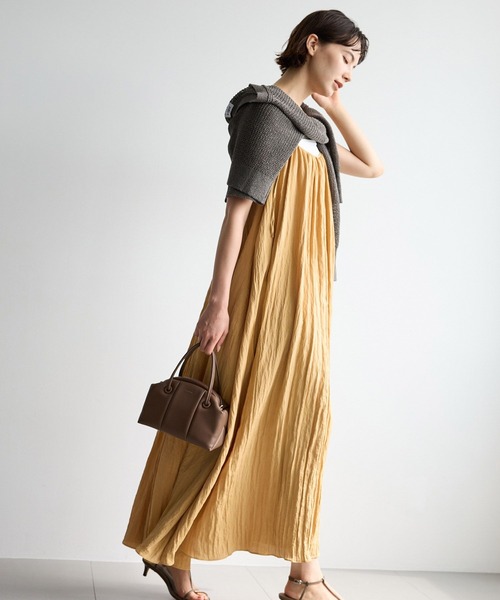 BABYLONE（バビロン）の「2WAYフレアキャミワンピース（ワンピース・レディース・キャメル/レッド/ブラック・フリー）」の6枚目の写真