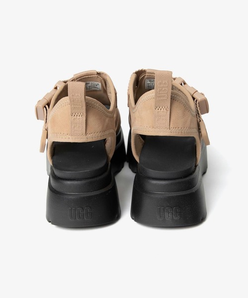 【レディース】UGG Cora サンダル UGG (アグ) ヌバックレザー バックル ストラップサンダル CORA