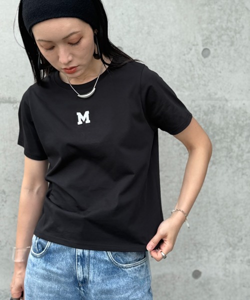 deux amour(ドゥーザムール)の「UVカット接触冷感 MorA刺繍Tシャツ(Tシャツ/カットソー・レディース・ブラック/ホワイト/アイボリー/ダークブラック・FREE/MEDIUM)」の17枚目の写真