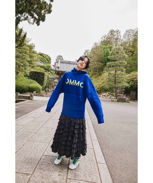 今季　OMMO MANY FRILLS VOLUME SK ネイビー　36 MANY FRILLS VOLUME SK（スカート）｜OMMO（オーエムエムオー）の