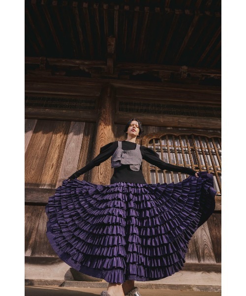 スカート OMMO MANY FRILLS VOLUME SK OMMO ONLINE STORE / MANY FRILLS VOLUME SK