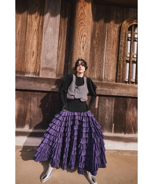 スカート OMMO MANY FRILLS VOLUME SK OMMO ONLINE STORE / MANY FRILLS VOLUME SK