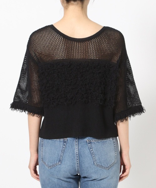 LOWRYS FARM（ローリーズファーム）の「フリンジ２ＷＡＹカーディガン　572291（カーディガン/ボレロ・レディース・ベージュ/ブラウン/ブラック・FREE）」の14枚目の写真