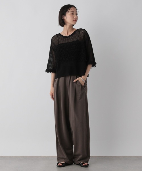 LOWRYS FARM（ローリーズファーム）の「フリンジ２ＷＡＹカーディガン　572291（カーディガン/ボレロ・レディース・ベージュ/ブラウン/ブラック・FREE）」の20枚目の写真