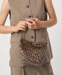 バケツバッグ」に該当するバッグ（レオパード柄）ファッション通販