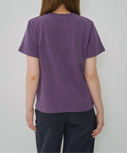 Enewd nina(エニュードニーナ)の「【zozo限定】ハート レースフラワー 立体 Tシャツ 伸縮性あり(Tシャツ/カットソー・レディース・ブラック/パープル/ホワイト/グレー・FREE)」の7枚目の写真