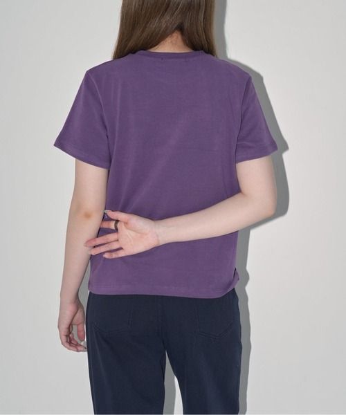Enewd nina(エニュードニーナ)の「【zozo限定】ハート レースフラワー 立体 Tシャツ 伸縮性あり(Tシャツ/カットソー・レディース・ブラック/パープル/ホワイト/グレー・FREE)」の11枚目の写真