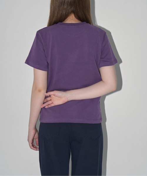 Enewd nina(エニュードニーナ)の「【zozo限定】ハート レースフラワー 立体 Tシャツ 伸縮性あり(Tシャツ/カットソー・レディース・ブラック/パープル/ホワイト/グレー・FREE)」の12枚目の写真