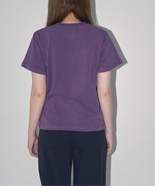 Enewd nina(エニュードニーナ)の「【zozo限定】ハート レースフラワー 立体 Tシャツ 伸縮性あり(Tシャツ/カットソー・レディース・ブラック/パープル/ホワイト/グレー・FREE)」の13枚目の写真