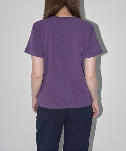 Enewd nina(エニュードニーナ)の「【zozo限定】ハート レースフラワー 立体 Tシャツ 伸縮性あり(Tシャツ/カットソー・レディース・ブラック/パープル/ホワイト/グレー・FREE)」の14枚目の写真