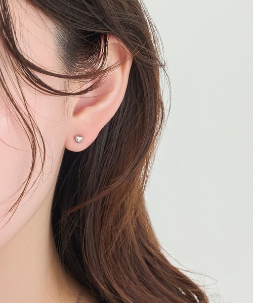 Phoebe（フィービィー）の「【金属アレルギー対応】ハートピアス(片耳)/サージカルステンレス（ピアス（片耳用）・レディース・ゴールド系1/ゴールド系2/シルバー系1・FREE）」の14枚目の写真