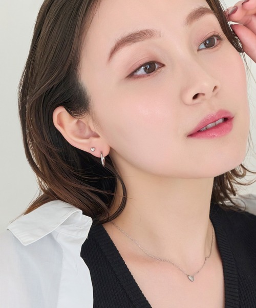 Phoebe（フィービィー）の「【金属アレルギー対応】ハートピアス(片耳)/サージカルステンレス（ピアス（片耳用）・レディース・ゴールド系1/ゴールド系2/シルバー系1・FREE）」の17枚目の写真