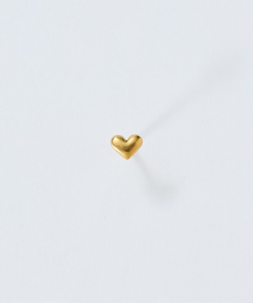 Phoebe（フィービィー）の「【金属アレルギー対応】ハートピアス(片耳)/サージカルステンレス（ピアス（片耳用）・レディース・ゴールド系1/ゴールド系2/シルバー系1・FREE）」の21枚目の写真