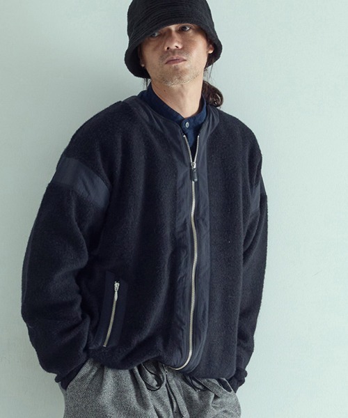 EGO TRIPPING（エゴトリッピング）の「mj10951-BOALITE ボアジャケット（その他アウター・メンズ・ブラック/杢グレー/ネイビー・46/48）」の3枚目の写真