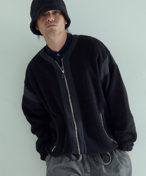 EGO TRIPPING（エゴトリッピング）の「mj10951-BOALITE ボアジャケット（その他アウター・メンズ・ブラック/杢グレー/ネイビー・46/48）」の2枚目の写真