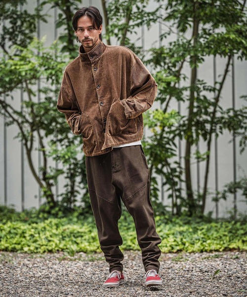 CAMBIO（カンビオ）の「mj10922-Medium Wale Chemical Wash Corduroy Military jacket ミリタリージャケット（ミリタリージャケット・メンズ・ブラック/ブラウン・M/L）」の16枚目の写真