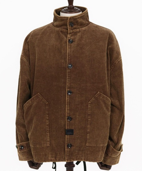 CAMBIO（カンビオ）の「mj10922-Medium Wale Chemical Wash Corduroy Military jacket ミリタリージャケット（ミリタリージャケット・メンズ・ブラック/ブラウン・M/L）」の13枚目の写真