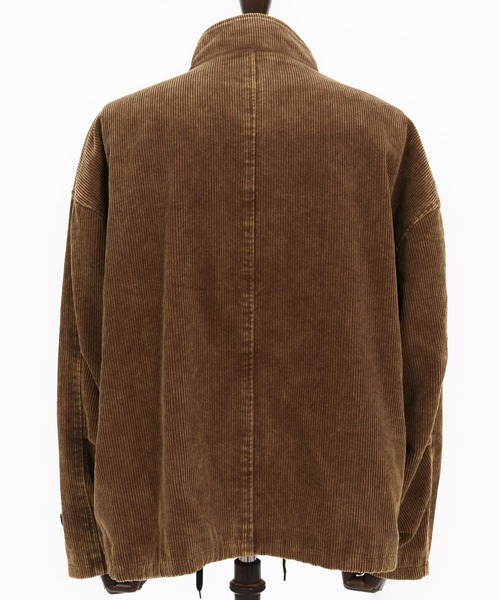 CAMBIO（カンビオ）の「mj10922-Medium Wale Chemical Wash Corduroy Military jacket ミリタリージャケット（ミリタリージャケット・メンズ・ブラック/ブラウン・M/L）」の12枚目の写真