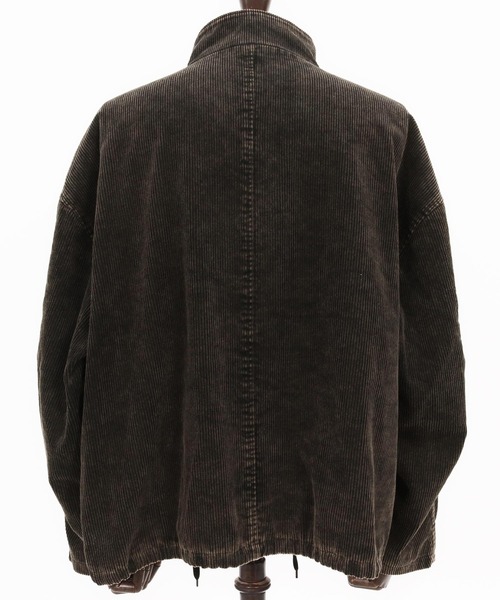 CAMBIO（カンビオ）の「mj10922-Medium Wale Chemical Wash Corduroy Military jacket ミリタリージャケット（ミリタリージャケット・メンズ・ブラック/ブラウン・M/L）」の10枚目の写真