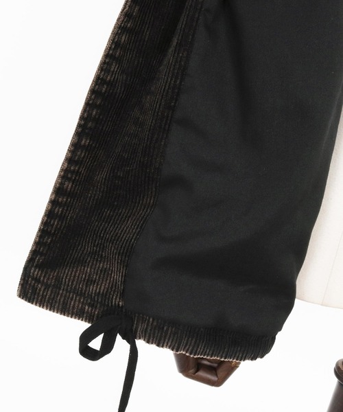 CAMBIO（カンビオ）の「mj10922-Medium Wale Chemical Wash Corduroy Military jacket ミリタリージャケット（ミリタリージャケット・メンズ・ブラック/ブラウン・M/L）」の3枚目の写真