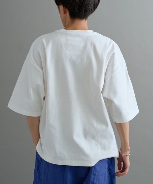 CRAFT STANDARD BOUTIQUE（クラフトスタンダードブティック）の「接触冷感/UVカット/吸水速乾 ハニカムメッシュフォトTEE 2【ユニセックス】（Tシャツ/カットソー・レディース・ブラック/オフホワイト・S/M/L）」の11枚目の写真