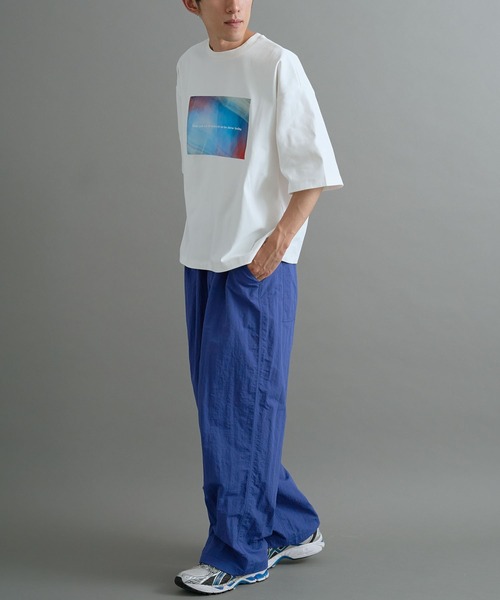 CRAFT STANDARD BOUTIQUE（クラフトスタンダードブティック）の「接触冷感/UVカット/吸水速乾 ハニカムメッシュフォトTEE 2【ユニセックス】（Tシャツ/カットソー・レディース・ブラック/オフホワイト・S/M/L）」の13枚目の写真