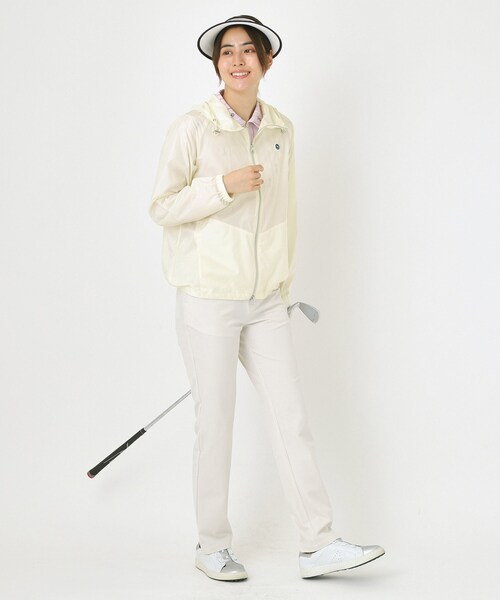 adabat（アダバット）の「【撥水】ライトジップアップパーカ（ブルゾン・レディース・ブラック/オフホワイト・38/40/42）」の10枚目の写真