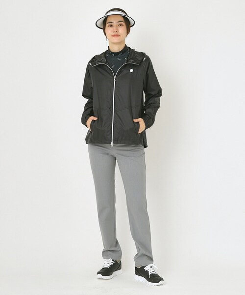 adabat（アダバット）の「【撥水】ライトジップアップパーカ（ブルゾン・レディース・ブラック/オフホワイト・38/40/42）」の13枚目の写真