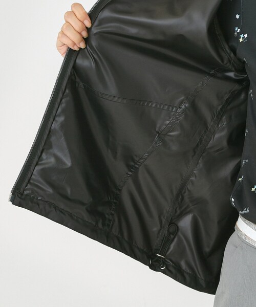 adabat（アダバット）の「【撥水】ライトジップアップパーカ（ブルゾン・レディース・ブラック/オフホワイト・38/40/42）」の3枚目の写真