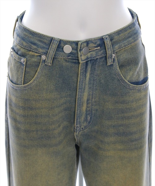 clear（クリア）の「【低身長用サイズ有】ワイドデニムパンツ[着回し抜群 大人 カジュアル]≪再入荷≫（デニムパンツ・レディース・ブラック/ブルー系その他2/ブルー・S/M/PS）」の14枚目の写真