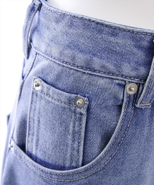 clear（クリア）の「【低身長用サイズ有】ワイドデニムパンツ[着回し抜群 大人 カジュアル]≪再入荷≫（デニムパンツ・レディース・ブラック/ブルー系その他2/ブルー・S/M/PS）」の12枚目の写真