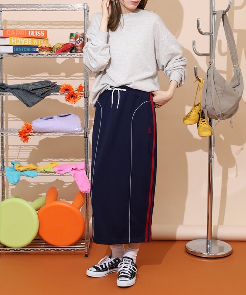 NERDY(ノルディ)の「カラーブロックトラックスカート(スカート・レディース・ブラック/ネイビー・SS/S)」の14枚目の写真