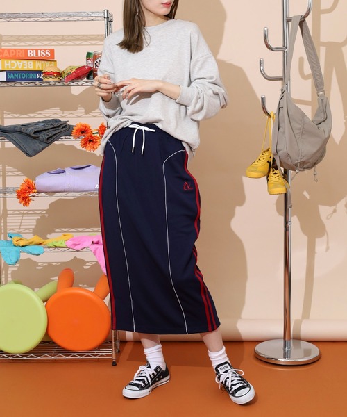 NERDY(ノルディ)の「カラーブロックトラックスカート(スカート・レディース・ブラック/ネイビー・SS/S)」の15枚目の写真