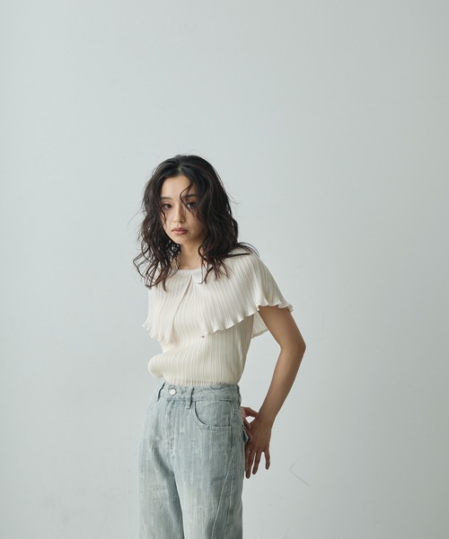 Lunea（ルネア）の「ダメージフレアデニムパンツ（デニムパンツ・レディース・ライトブルー・S/M/L）」の21枚目の写真