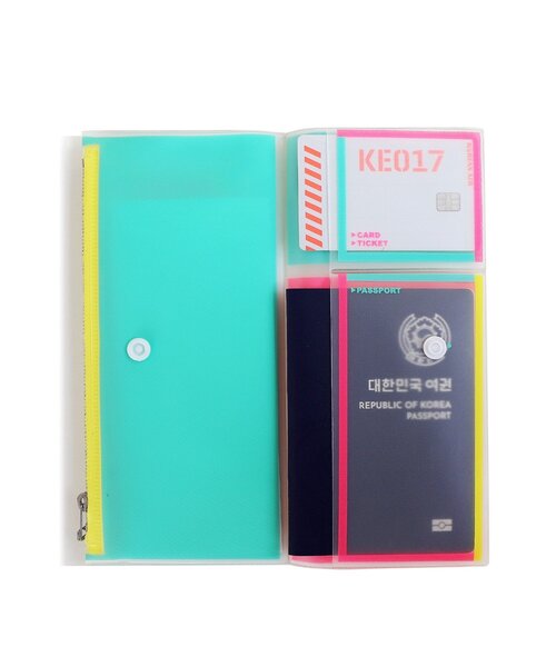 BIRTHDAY BAR（バースデイバー）の「Nalthini travel wallet　トラベルウォレット（財布・レディース・オレンジ/シアン/ブルー系その他/ピンク系その他・0）」の3枚目の写真