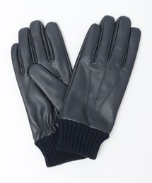 SHIPS | SHIPS:〈タッチパネル対応〉レザー リブ グローブ(手袋)
