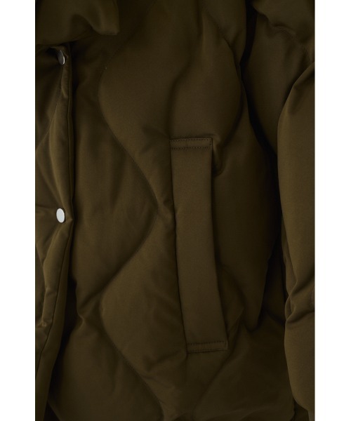 RIM.ARK（リムアーク）の「Double breasted stole down CT ダブルブレステッドストールコート（ダウンジャケット/コート・レディース・ブラック/カーキ・FREE）」の11枚目の写真