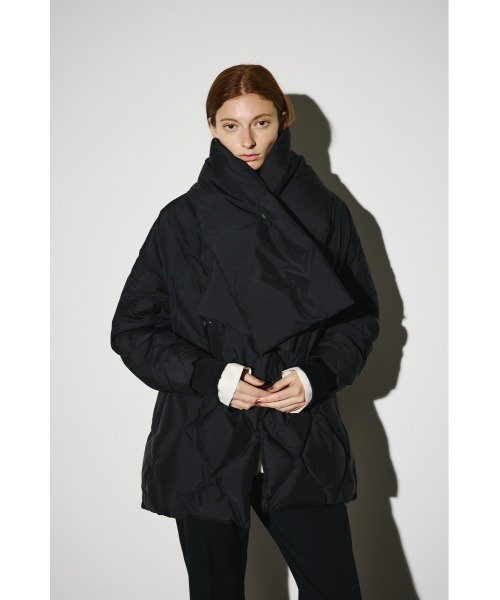 RIM.ARK（リムアーク）の「Double breasted stole down CT ダブルブレステッドストールコート（ダウンジャケット/コート・レディース・ブラック/カーキ・FREE）」の19枚目の写真