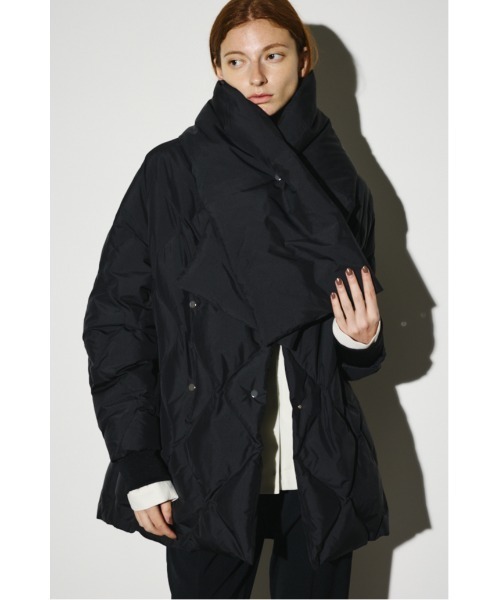 RIM.ARK（リムアーク）の「Double breasted stole down CT ダブルブレステッドストールコート（ダウンジャケット/コート・レディース・ブラック/カーキ・FREE）」の22枚目の写真