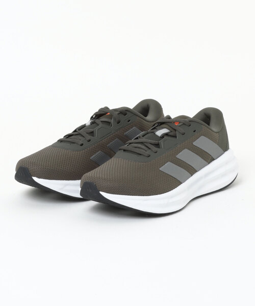 adidas（アディダス）の「《adidas》GALAXY 7 M EXTRA WIDE（スニーカー・メンズ・ブラック×ホワイト/ダークオリーブ・26.5cm/26.0cm/28.0cm/27.5cm/27.0cm/25.5cm）」の2枚目の写真