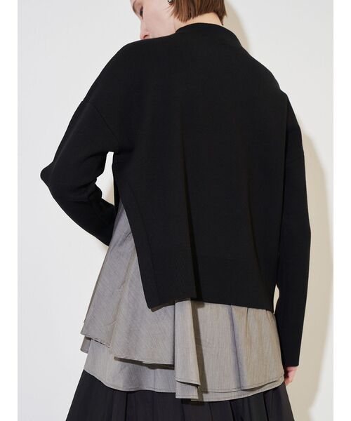 ELENDEEK（エレンディーク）の「キャミセットサイズスリットニット（ニット/セーター・レディース・ボルドー/ブラック/グレー・FREE）」の4枚目の写真