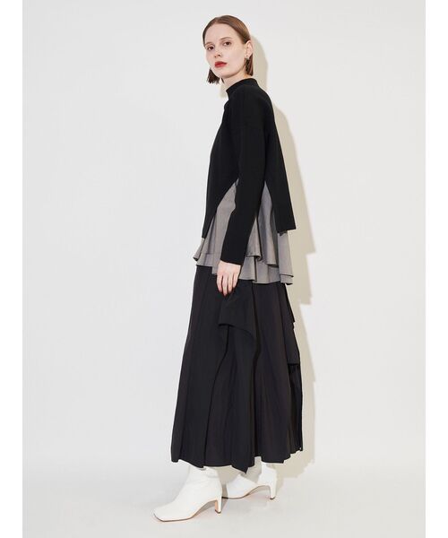 ELENDEEK（エレンディーク）の「キャミセットサイズスリットニット（ニット/セーター・レディース・ボルドー/ブラック/グレー・FREE）」の5枚目の写真