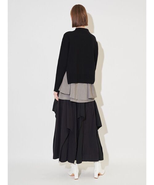 ELENDEEK（エレンディーク）の「キャミセットサイズスリットニット（ニット/セーター・レディース・ボルドー/ブラック/グレー・FREE）」の6枚目の写真