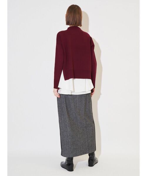 ELENDEEK（エレンディーク）の「キャミセットサイズスリットニット（ニット/セーター・レディース・ボルドー/ブラック/グレー・FREE）」の12枚目の写真