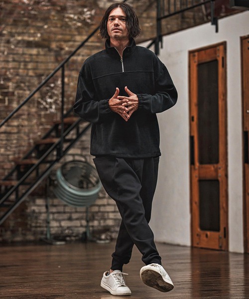 msw1733- カットコールハーフZIPプルオーバー（スウェット）｜CAMBIO