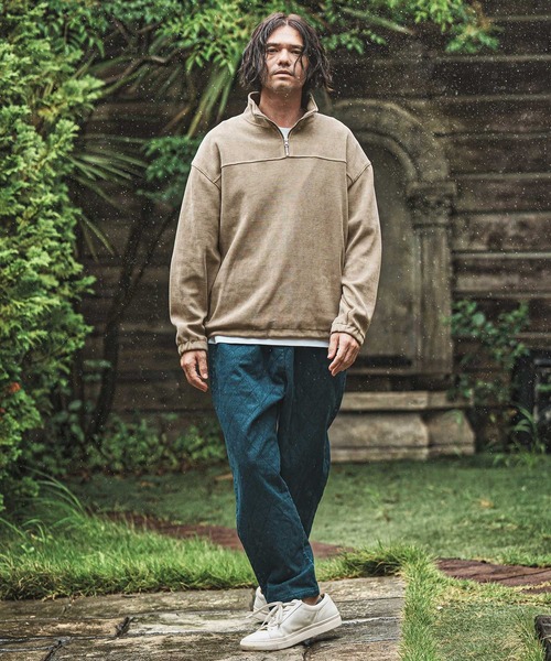 msw1733- カットコールハーフZIPプルオーバー（スウェット）｜CAMBIO