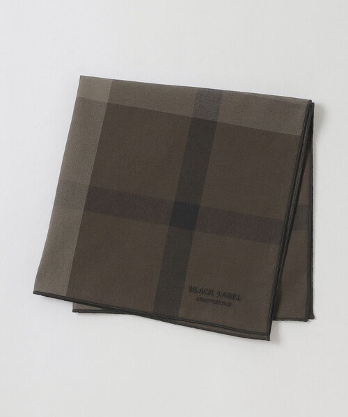 BLACK LABEL CRESTBRIDGE(ブラックレーベル・クレストブリッジ)の「クレストブリッジチェックハンカチーフ(ハンカチ/ハンドタオル・メンズ・ベージュ系その他6/ネイビー/ダークブラウン/ブラック/レッド系その他2/ベージュ系その他3・FREE)」の2枚目の写真