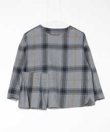 （中古美品）【シャンブルドゥシャーム】水彩画模様ブラウス 中古美品）【シャンブルドゥシャーム】水彩画模様ブラウス